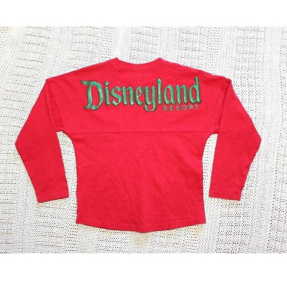 Disney Spirit Red Jersey Kids Size Medium Minnie Mouse Long sleeves Cotton Top - Picture 4 of 10